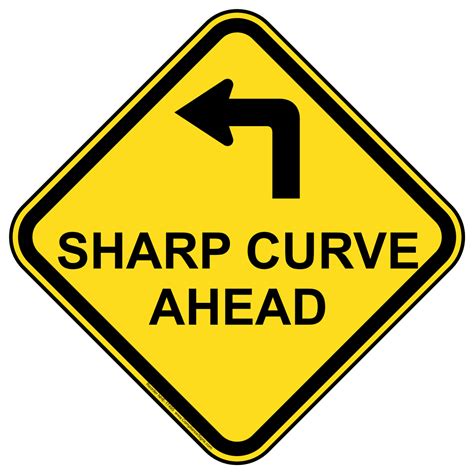 How to Properly React to a Sharp Curve Ahead Sign